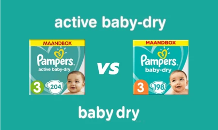 Pampers Active Baby-Dry vs. Baby Dry