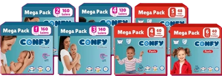 confy luiers verpakkingen