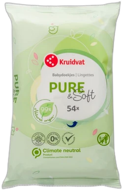 Kruidvat Pure & Soft babydoekjes