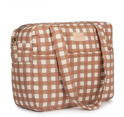 Nobodinoz luiertas Terracotta Checks