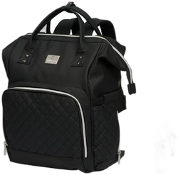 NanaBeebi  2.0 Leren Luiertas - Black (Mimmti)