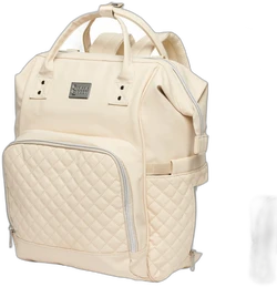 NanaBeebi  2.0 Leren Luiertas - Beige