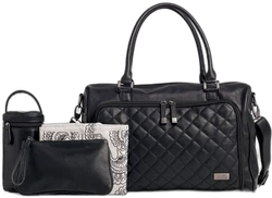 Isoki Luiertas  Double Zip Quilted Black