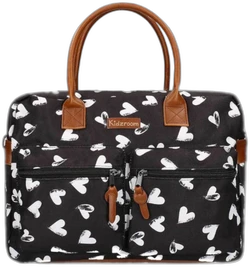 Kidzroom Kidzroom Heart Luiertas Black And White