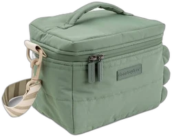 Done by Deer Quilted insulated bag Croco Green Luiertas