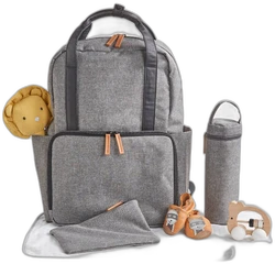 Luiertas rugzak vertbaudet grijs gechineerd