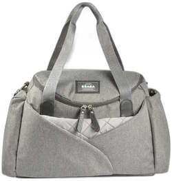 Luiertas Sydney II van BEABA grijs gechineerd