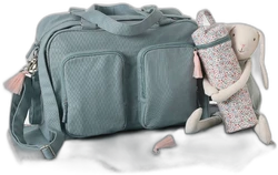 Luiertas met meerdere vakken Family blauw