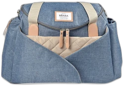 Luiertas Sydney II van BEABA blauw gechineerd