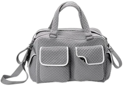 Luiertas met veelvuldige vakken voor daguitstapjes, van VERTBAUDET grijs donker