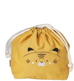 Opbergtas voor luiertas van katoengaas tijger