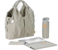 Lässig Luiertas Green Label Neckline Ecoya incl. verschoningsmatje - sand