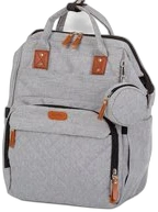 Chipolino Rugzak/- Luiertas Met Extra Veel Opslagruimte Ash Grey