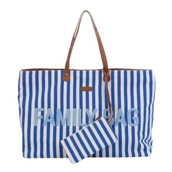 CHILDHOME Luiertas Family Bag streepjes blauw