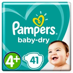 Pampers - Baby-Dry - Voordeelpak nieuw - Maat 4+ Pampers - Baby-Dry - Voordeelpak nieuw - Maat 4+