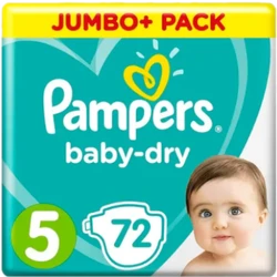 Pampers - Baby-Dry - Jumbobox+ - Maat 5 Pampers - Baby-Dry - Jumbobox+ - Maat 5