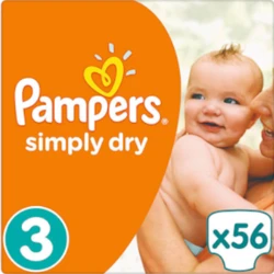 Pampers - Simply Dry - Voordeelpak - Maat 3