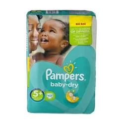 Pampers - Baby-Dry - Reuzenpak - Maat 5+ Pampers - Baby-Dry - Reuzenpak - Maat 5+