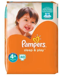 Pampers - Sleep & Play - Standaard pak - maat 4+ Pampers - Sleep & Play - Standaard pak - maat 4+