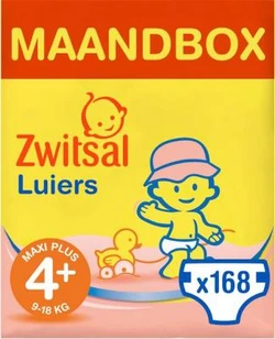Zwitsal Luiers - maandbox - 4+
