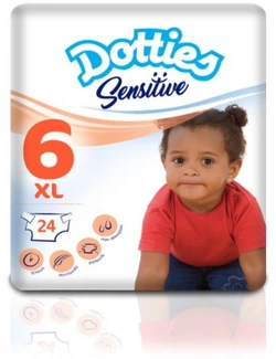 Dotties Sensitive luiers - standaard pak - 6