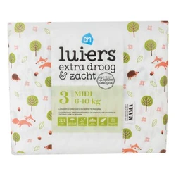 Albert Heijn - Extra droog & zacht luiers - standaard - 3 Albert Heijn - Extra droog & zacht luiers - standaard - 3