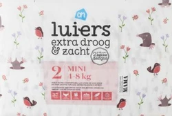 Beregoede luiers van Albert Heijn, standaard pak maat 2