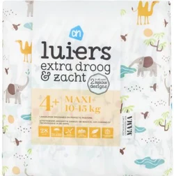 Beregoede luiers van Albert Heijn, standaard pak maat 4+