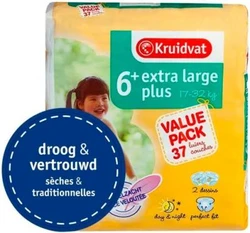 Kruidvat - Droog & Vertrouwd - Voordeelpak - 6+ Kruidvat - Droog & Vertrouwd - Voordeelpak - 6+