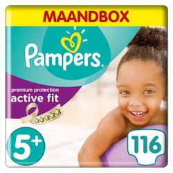 Pampers - Active Fit - Maandbox + - Maat 5+