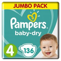 Pampers Baby Dry - jumbo pak + - 4