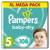 Pampers - Baby-Dry - Jumbo pak + - Maat 5 Pampers - Baby-Dry - Jumbo pak + - Maat 5