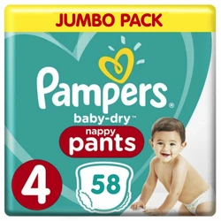 Pampers - Baby Dry Pants - Jumbo pak - 4