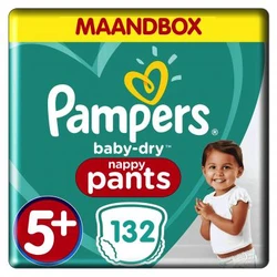 Pampers - Baby-Dry Pants - maandbox+ - maat 5+ Pampers - Baby-Dry Pants - maandbox+ - maat 5+