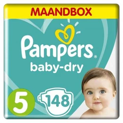 Pampers - Baby-Dry - Maandbox+ - Maat 5 Pampers - Baby-Dry - Maandbox+ - Maat 5