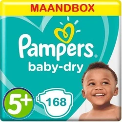 Pampers - Baby-Dry - Maandbox+ - Maat 5+ Pampers - Baby-Dry - Maandbox+ - Maat 5+