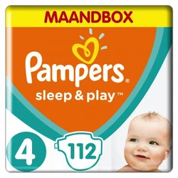 Pampers - Sleep & Play - Jumbo+ pak - maat 4