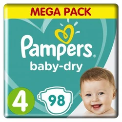 Pampers - Baby-Dry - Mega+ pak - Maat 4