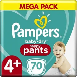 Pampers - Baby-Dry Pants - Mega+ pak - Maat 4+ Pampers - Baby-Dry Pants - Mega+ pak - Maat 4+