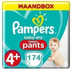 Pampers - Baby-Dry Pants - Maandbox+ - Maat 4+ - 174 Pampers - Baby-Dry Pants - Maandbox+ - Maat 4+ - 174