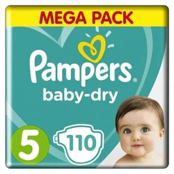 Pampers - Baby-Dry - Mega+ pak - 5 Pampers - Baby-Dry - Mega+ pak - 5
