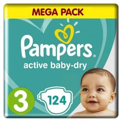 Pampers Active Baby-Dry - Mega+ pak - 3