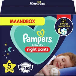 Pampers Baby Dry Night Pants 5 140 stuks Pampers Baby Dry Night Pants 5 140 stuks