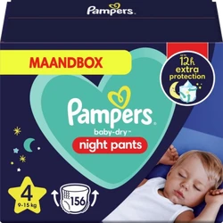 pampers night pants maat 4 156 stuks. pampers night pants maat 4 156 stuks.
