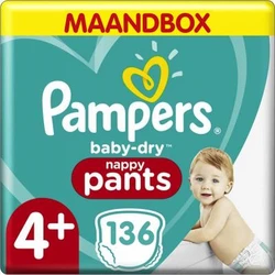 Pampers - Baby-Dry Pants - Maandbox + - Maat 4+ Pampers - Baby-Dry Pants - Maandbox + - Maat 4+