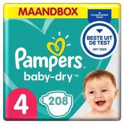 Pampers - Baby Dry - Maandbox+ - maat 4