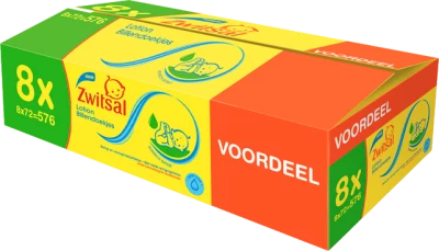 Zwitsal Lotion billendoekjes 8-pak (8 x 72)