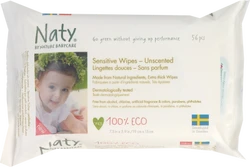 Naty Gevoelige Babydoekjes Geurvrij (1x56)