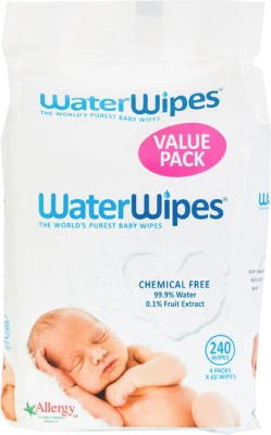 WaterWipes Babydoekjes (4x60) WaterWipes Babydoekjes (4x60)