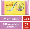 Zwitsal Sensitive billendoekjes 24-pak (24 x 57)